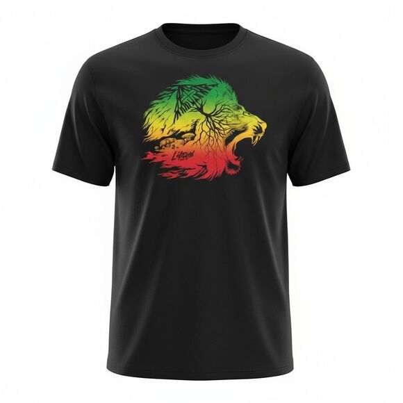 LRG Lifted Research Group Tee Mens 3X Black Lion Roots Safari Graphic Skater Top - Picture 1 of 11